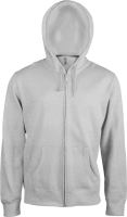 MEN'S FULL ZIP Kapucnis felső SWEATSHIRT Oxford Grey